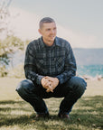 Clyde Flannel- Blue/Grey