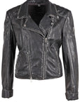 Reanon Leather Jacket- Vintage Black-