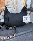 Brim Checkered Leather Purse