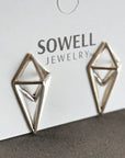Rhombus Stud Earrings