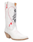 Queen A Hearts - DI174- White