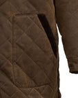 Harlow Quilted Barn Jacket- Brown