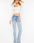 Midrise- Straight with Split Hem- KC7995M- Light-