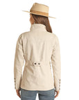 Cotton Canvas Jacket- Tan-