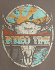 Rodeo Time Scenic Graphic Tee- Charcoal-