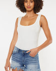 Mid-Rise Fray Hem- Med- KC9214QM