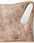 Leather Off-Center Diamond Shoulder Bag: NMBG112A