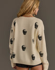 Ivory Skull Sweater