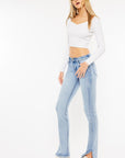Midrise- Straight with Split Hem- KC7995M- Light-