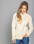 Cloverleaf Shacket - OffWhite -