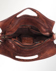 Top Handle Leather Bag with Circle : SWC173CG