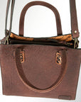 Leather Tote Bag with Handle and Crossbody Strap- ADBGZ385