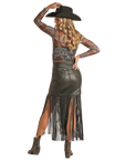 Black Fringe Skirt