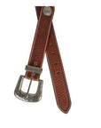 Rustic Wood Handtooled Belt- S-4811-