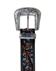 Turquoise Handtooled Belt- S-2927-