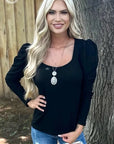 Something Classy Top- Black-