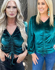 Texas Twist Top- Green-