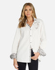 Torry American Soul Boyfriend Shirt- White-