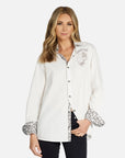 Torry American Soul Boyfriend Shirt- White-