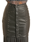 Black Fringe Skirt