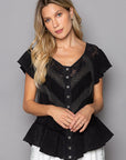 Amelia Top- FWT423- Black