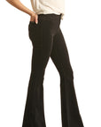 Corduroy Flare- Black- BW6PD02943