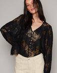 Sophia Top- FWT629- Black
