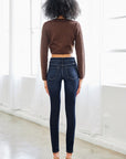 High Rise Dark Wash Super-Skinny
