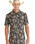 TekWestern Tropical ShortSleeve PearlSnap