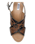 Flower Ridge - Handtooled Wedge-