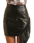 Black Fringe Skirt- BW69D02947