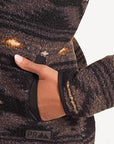 Aztec Berber Jacket- Black- DW92C04071