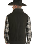 Conceal Carry Cotton Canvas Vest- Black