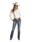 Cowhide Embroid Riding - RRWD4RR107