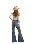 Distressed Hem Bell Bottom