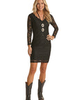 3/4 Sleeve Lace Dress