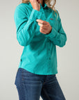 Linville Top- Teal