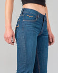 Lola Raw Hem- Midrise. Trouser Fit. Flare