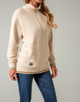 Hazer - Quarter Zip Sweatshirt- Off White-