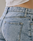 High Waisted Light Wash Mom Jeans