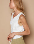 Hazel Tank - UKT289 - Off-White