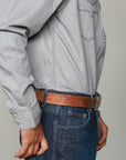 Grimes Dress Shirt- Grey Denim