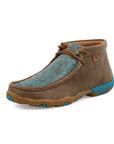 Driving Moc Womens- 8.5 M Bomber/Turq
