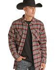 R&RD Plaid Button Up Shacket