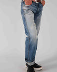 Brooks- Relaxed Boyfriend Jean- MidWash