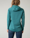 Sedona Bossed Hoodie- Teal-