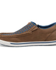 WCA0083- Slip On Kicks- Coconut Blue Checkered-