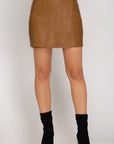 Western Inspired Pleather Skirt