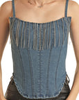 Denim Corset Top- BW20D02949
