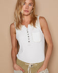 Hazel Tank - UKT289 - Off-White